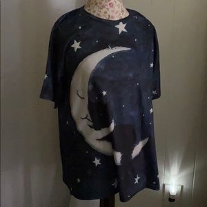 MOON & STARS COTTON PULLOVER TOP T SHIRT 3XL